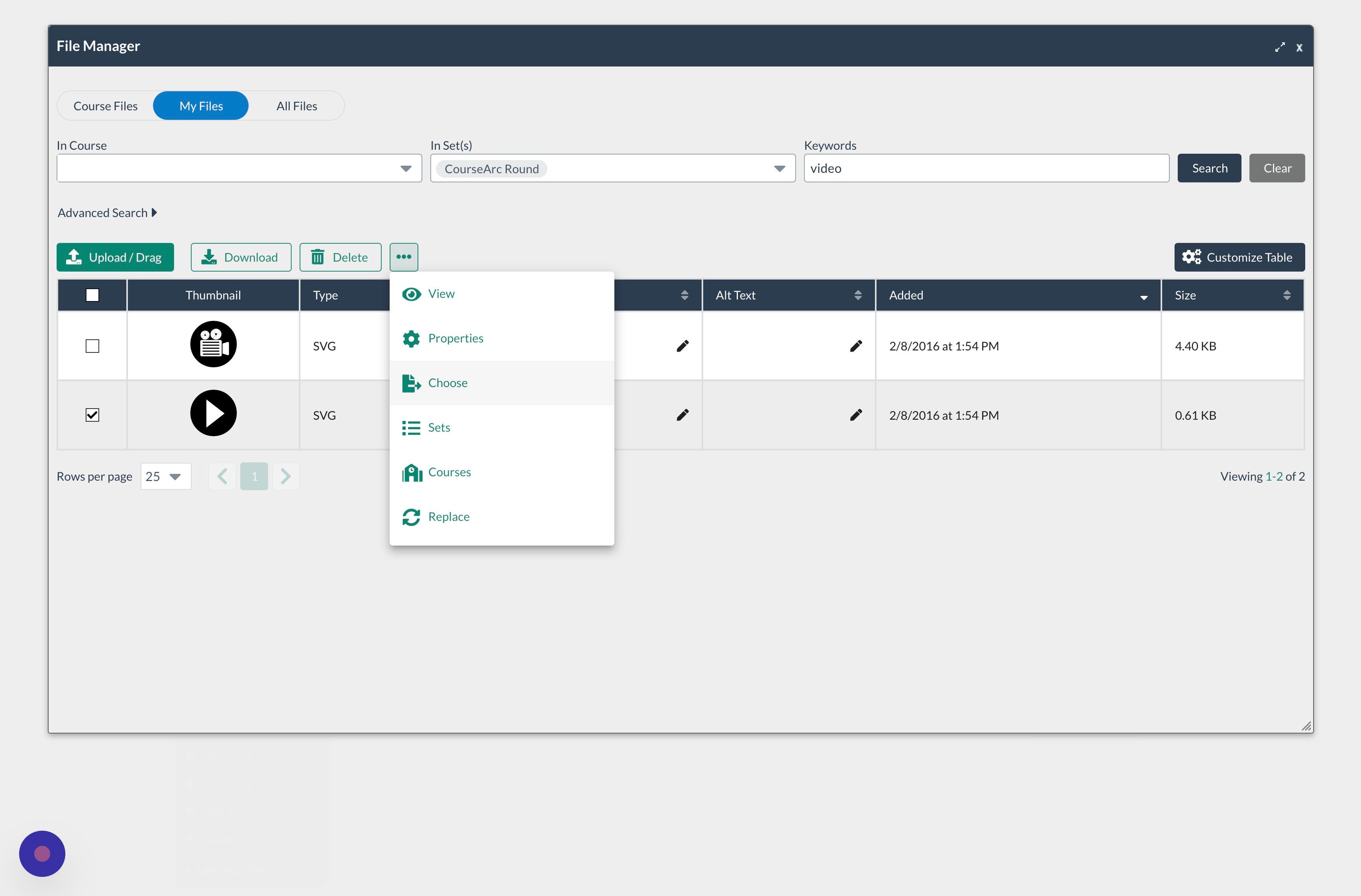 Screenshot of: Click "Choose"