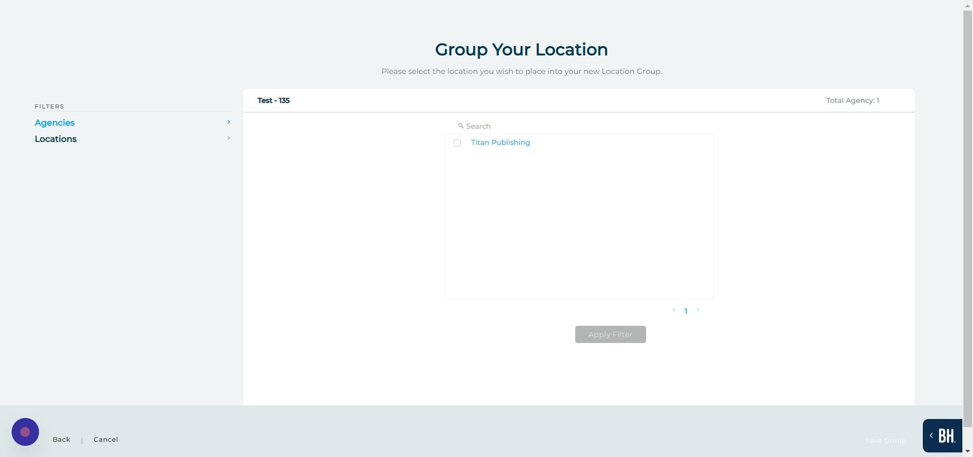 Screenshot of: Click here.
