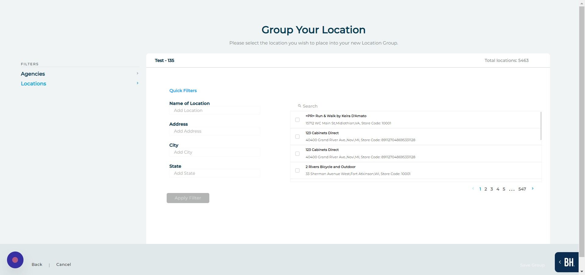 Screenshot of: Click here.