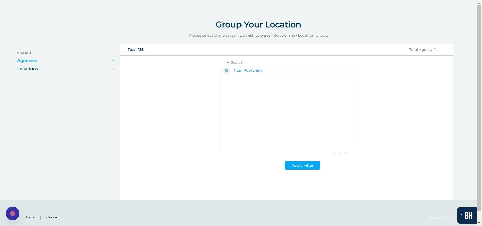 Screenshot of: Click here.
