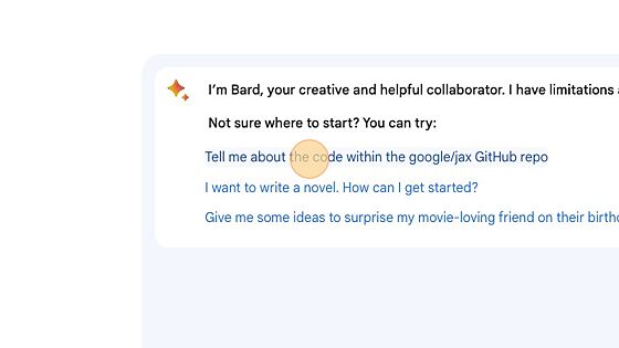Screenshot of: Click "Tell me about the code within the google/jax GitHub repo"