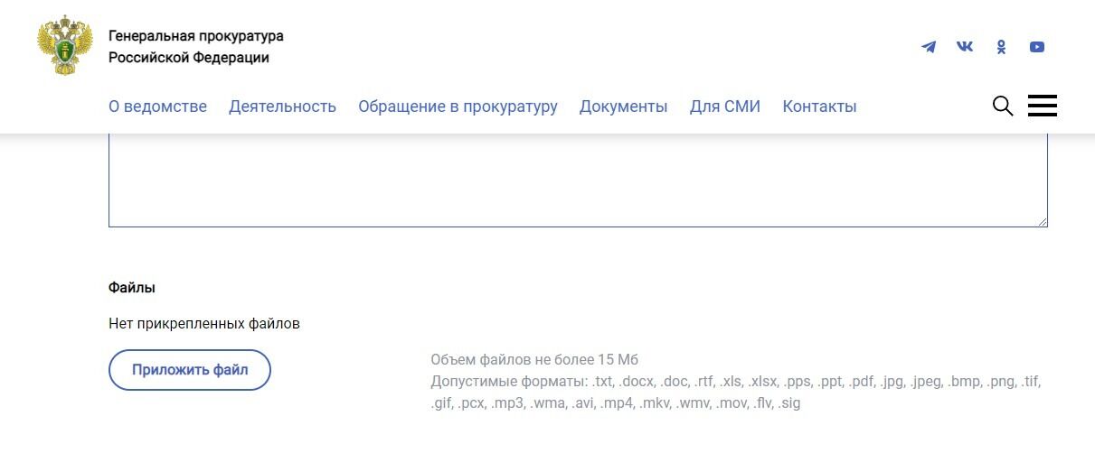 Screenshot of: Также Вы можете добавить дополнительные документы, загрузив их со своего устройства. Внимательно прочтите требования к загружаемым файлам.