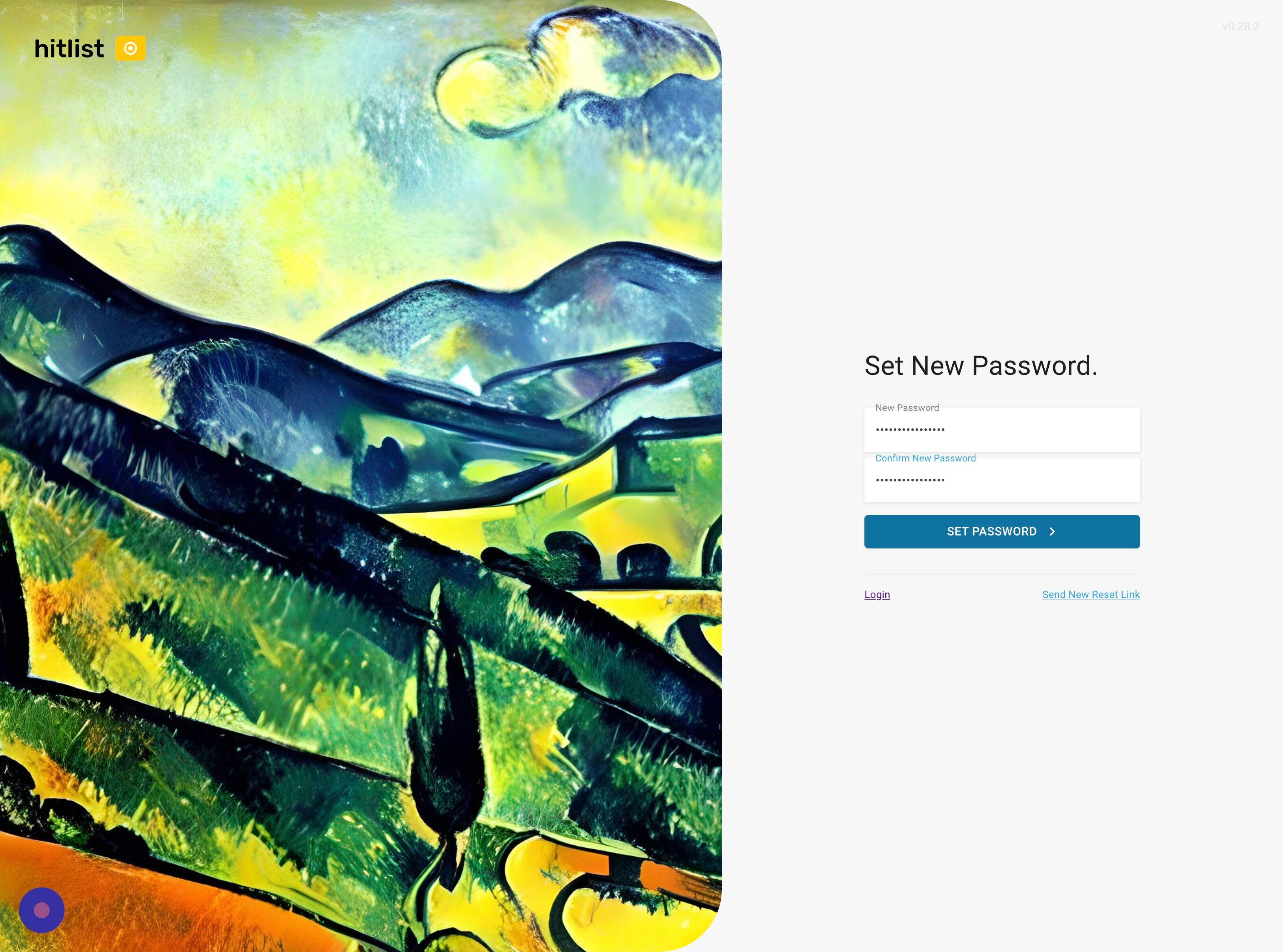 Screenshot of: Click "SET PASSWORD".