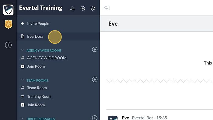 Screenshot of: Click "EverDocs"