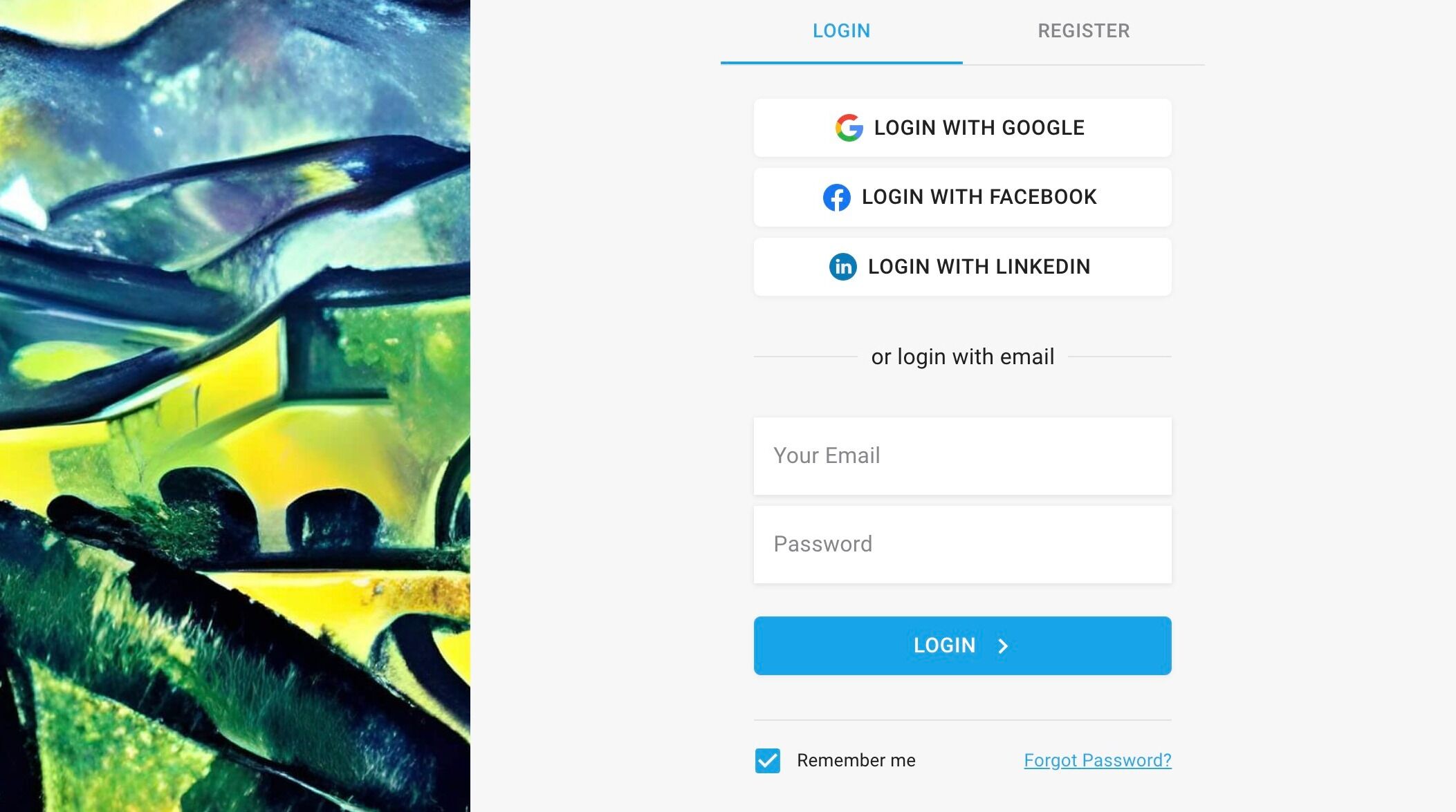 Screenshot of: Click "Forgot Password?".