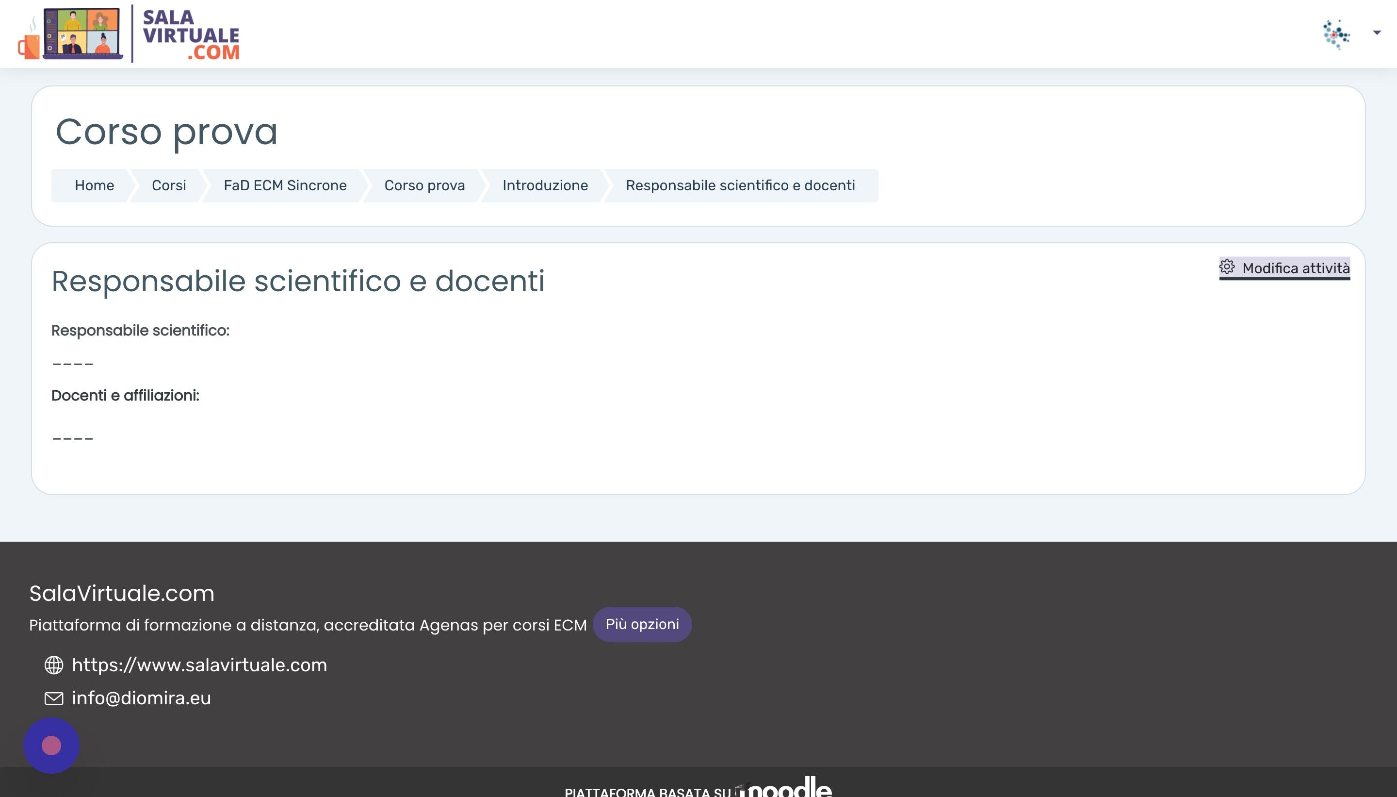 Screenshot of: Cliccare 