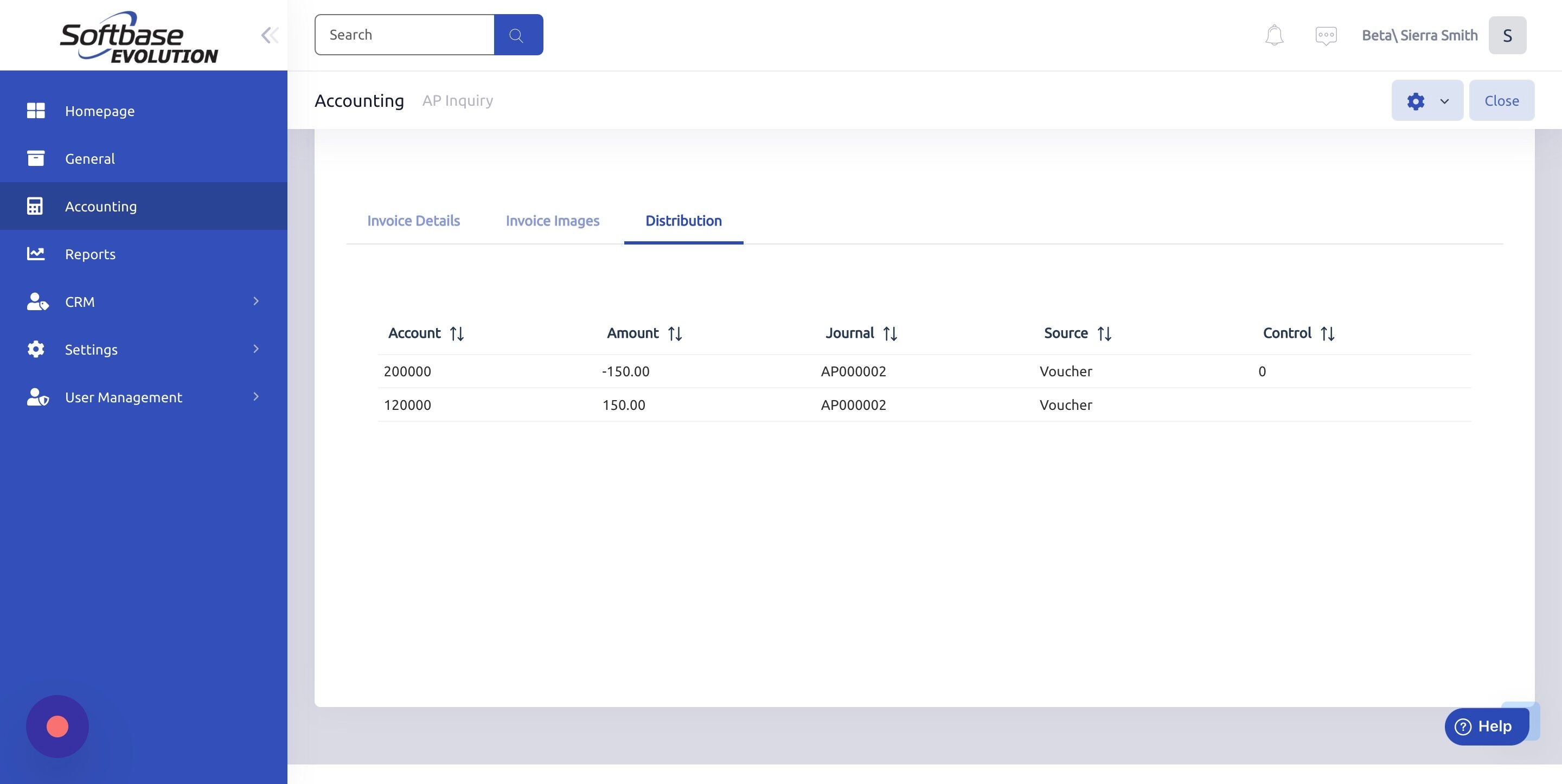 Screenshot of: Click "Invoice Details"