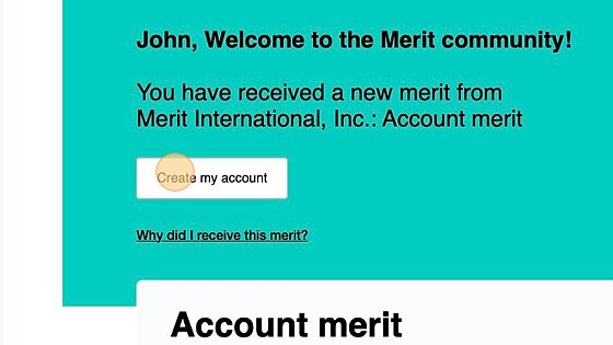 Screenshot of: Find the email that has the "Create my account" button. Right-click "Create my account"