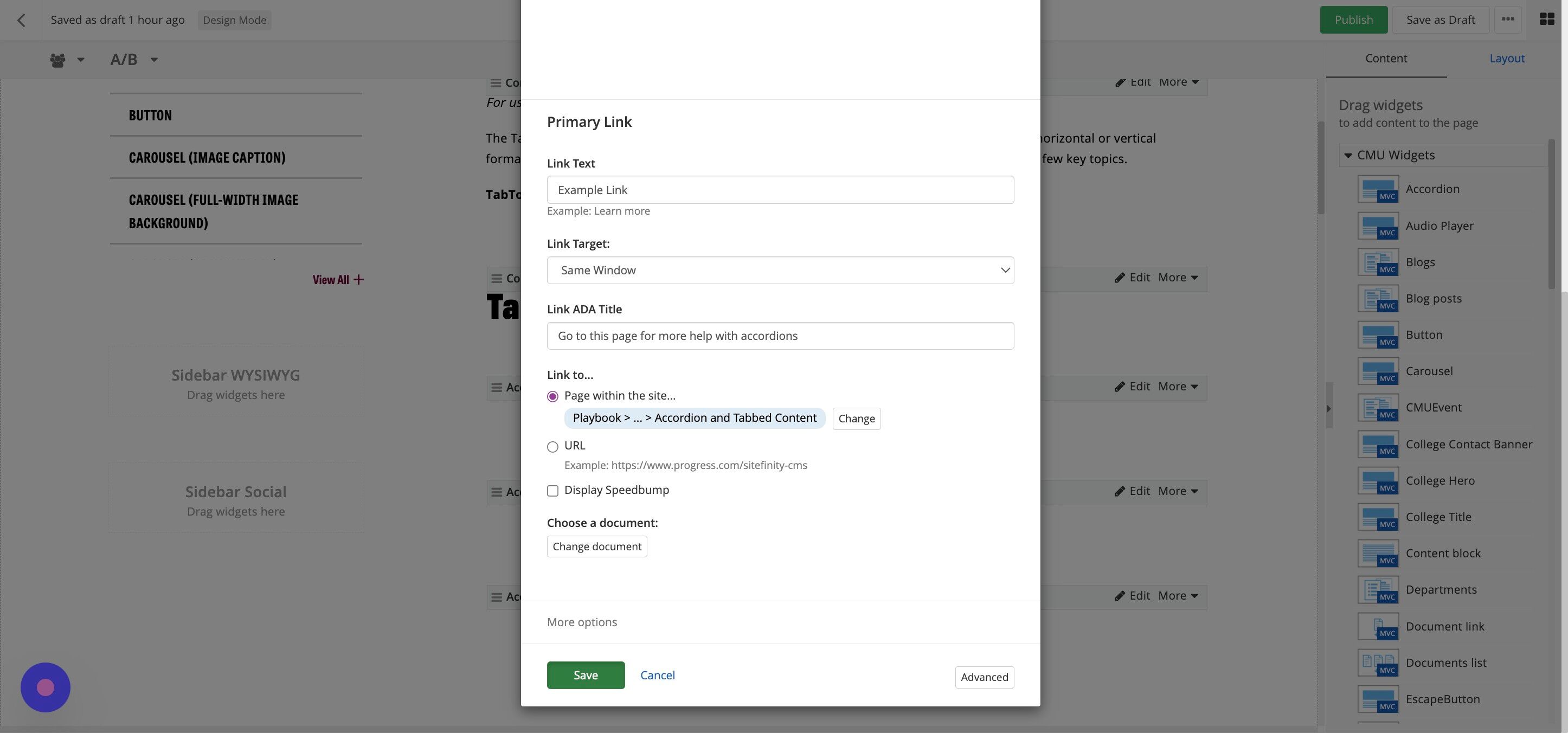 Screenshot of: Click 