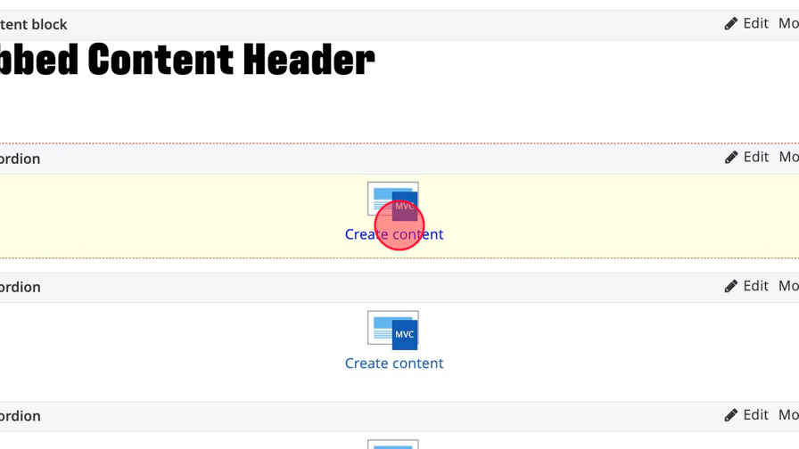 Screenshot of: Click