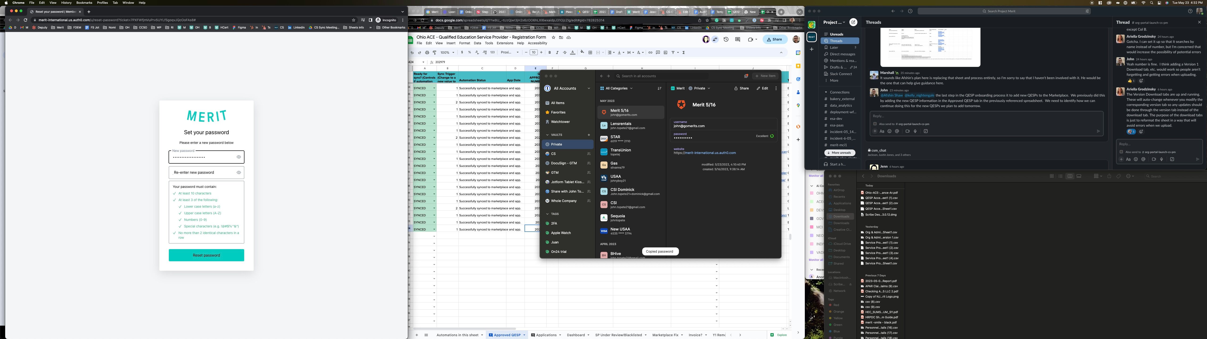 Screenshot of: Enter and re-enter your new password.