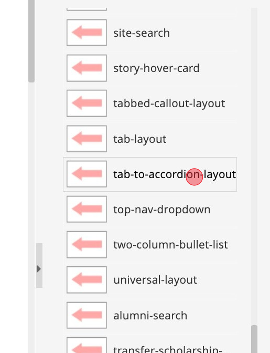 Screenshot of: Click