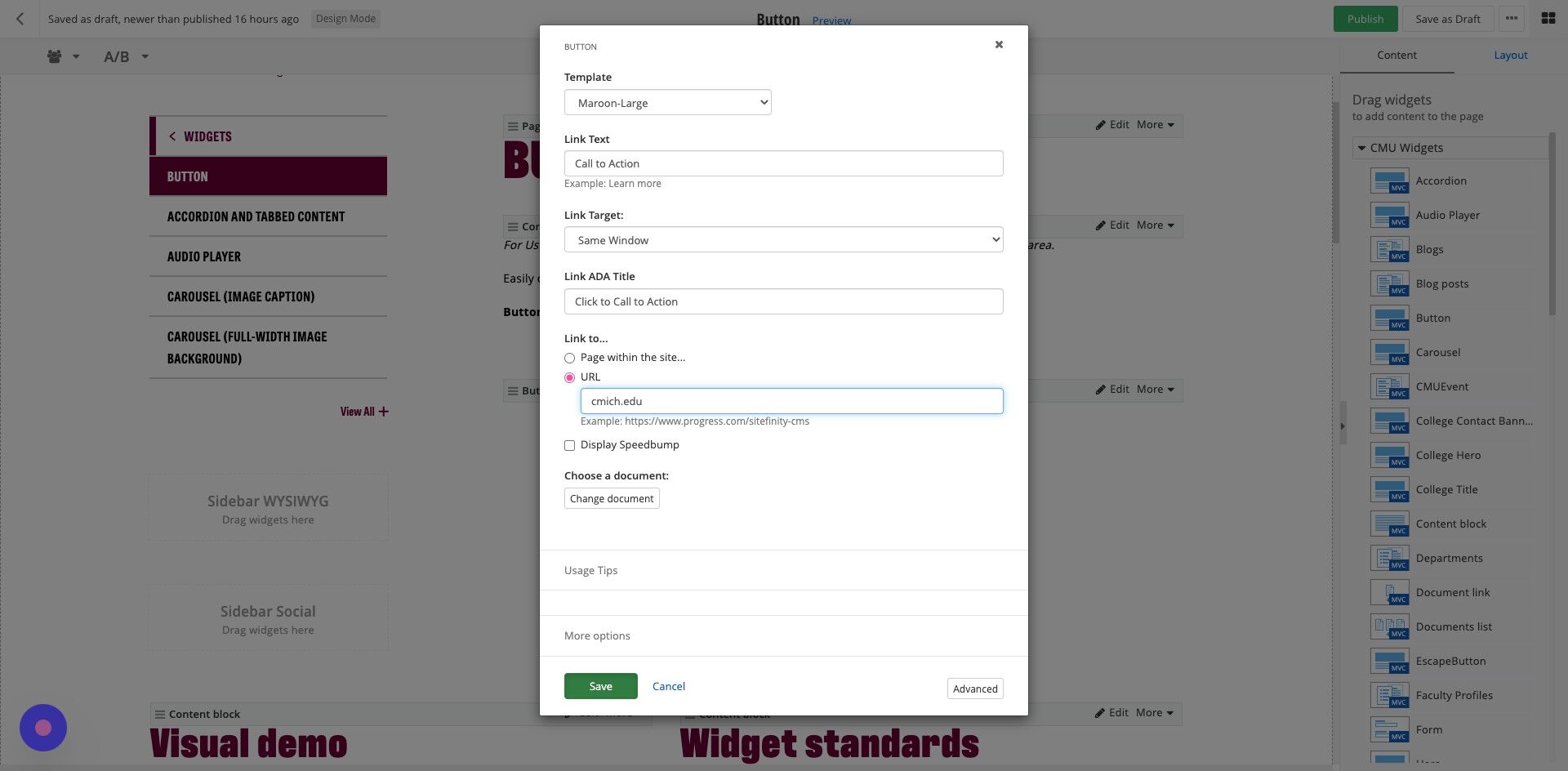 Screenshot of: Click Save.