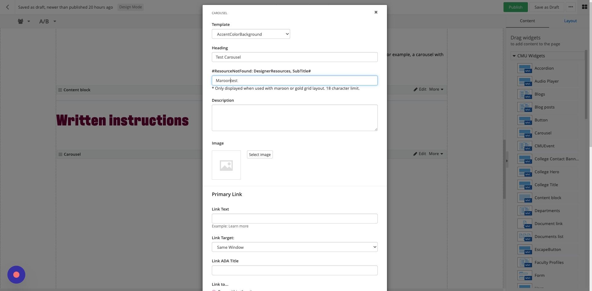Screenshot of: Subtitle: Enter subtitle text. (Recommend max 75 characters)

