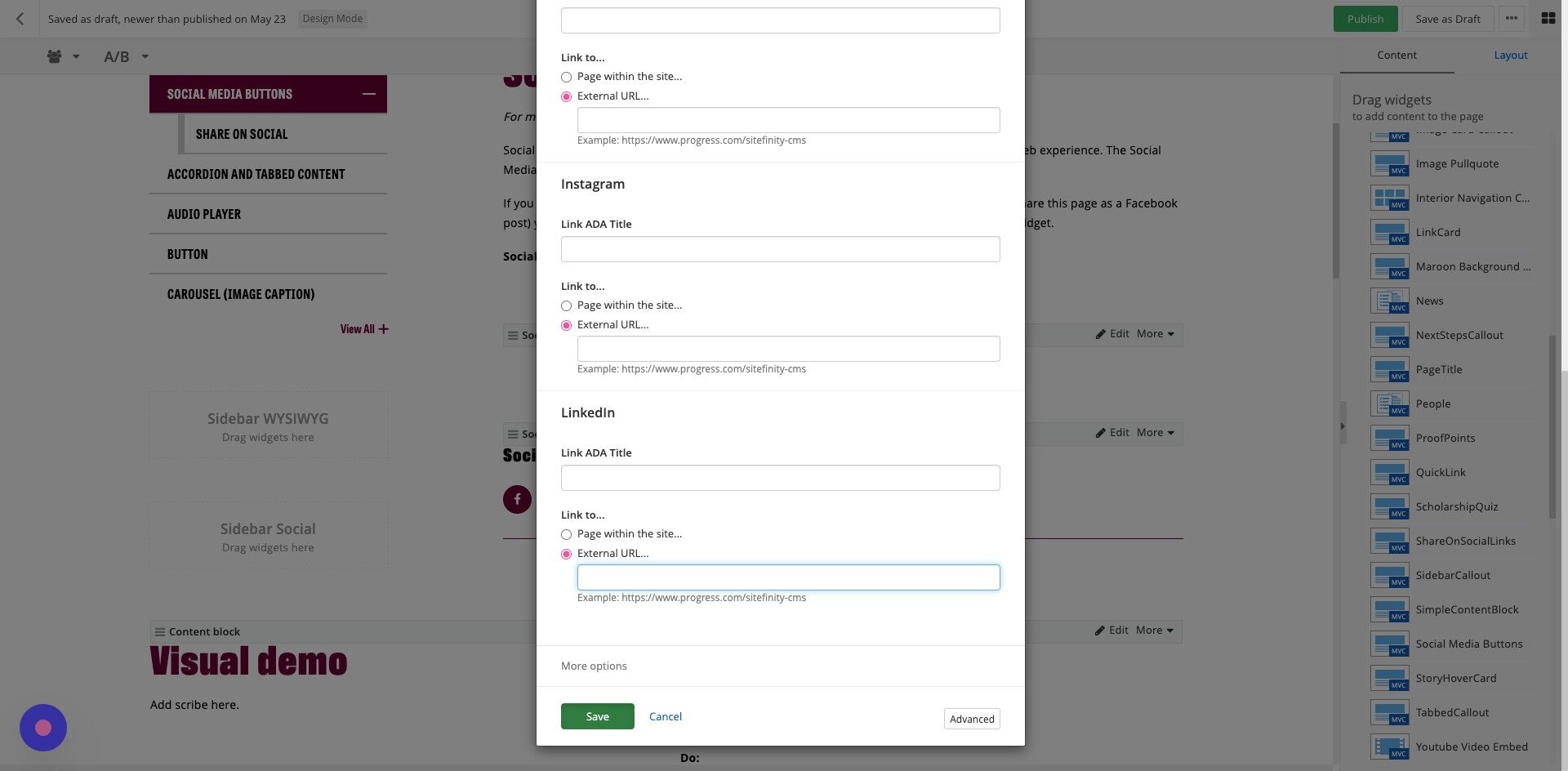 Screenshot of: Click 