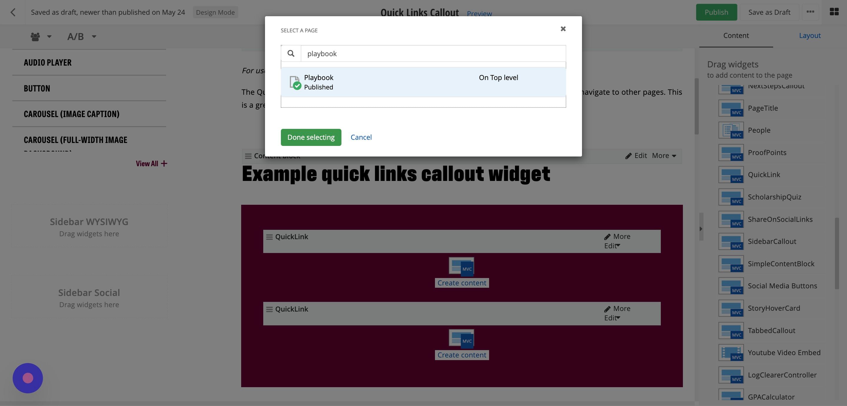 Screenshot of: Click 