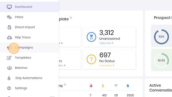 Screenshot of: Click in "Campaigns"