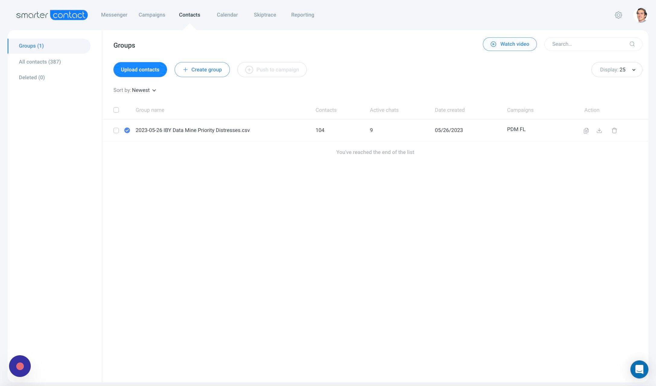 Screenshot of: Click "2023-05-26 IBY Data Mine Priority Distresses.csv"