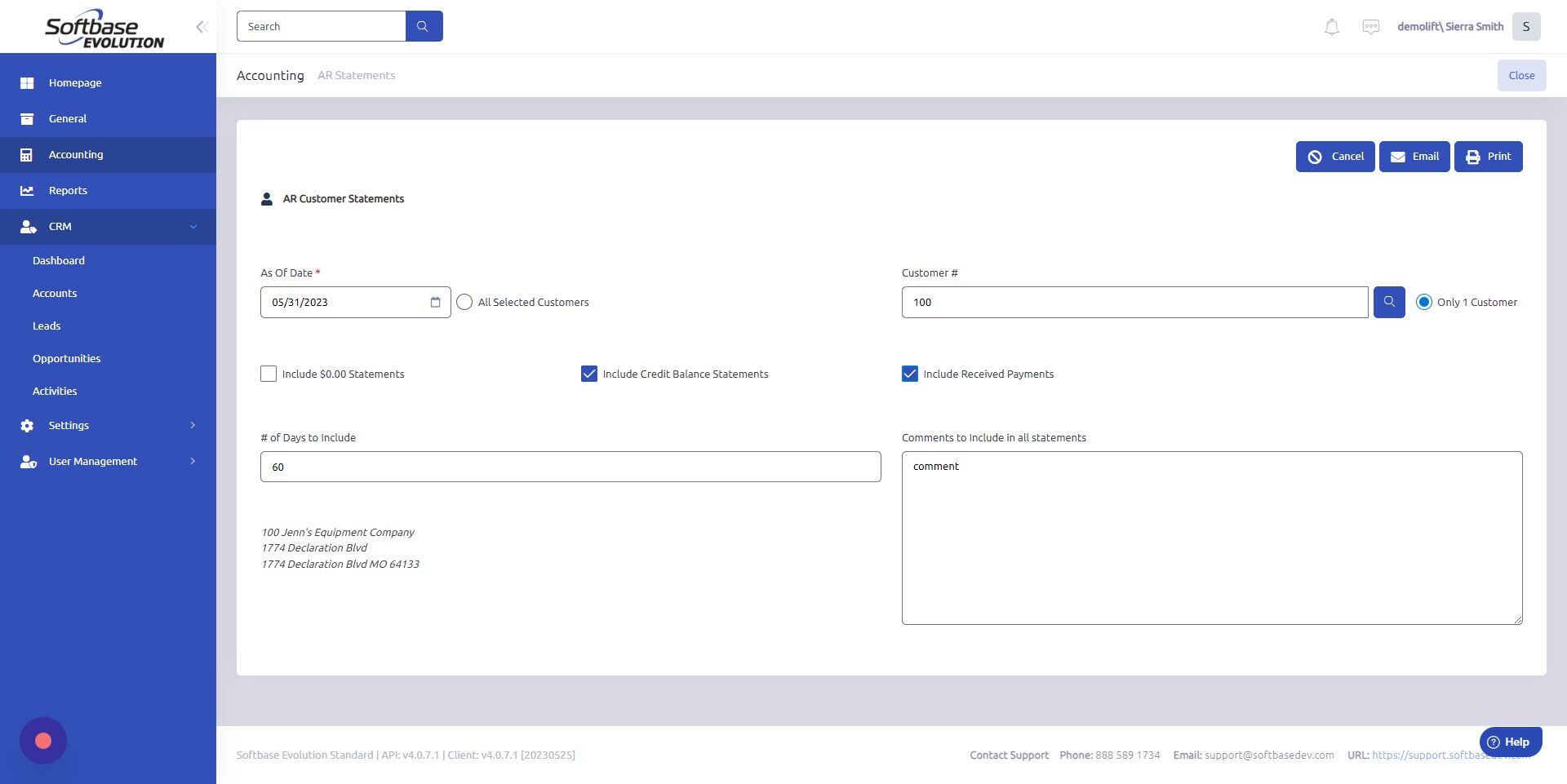 Screenshot of: Click "Print"