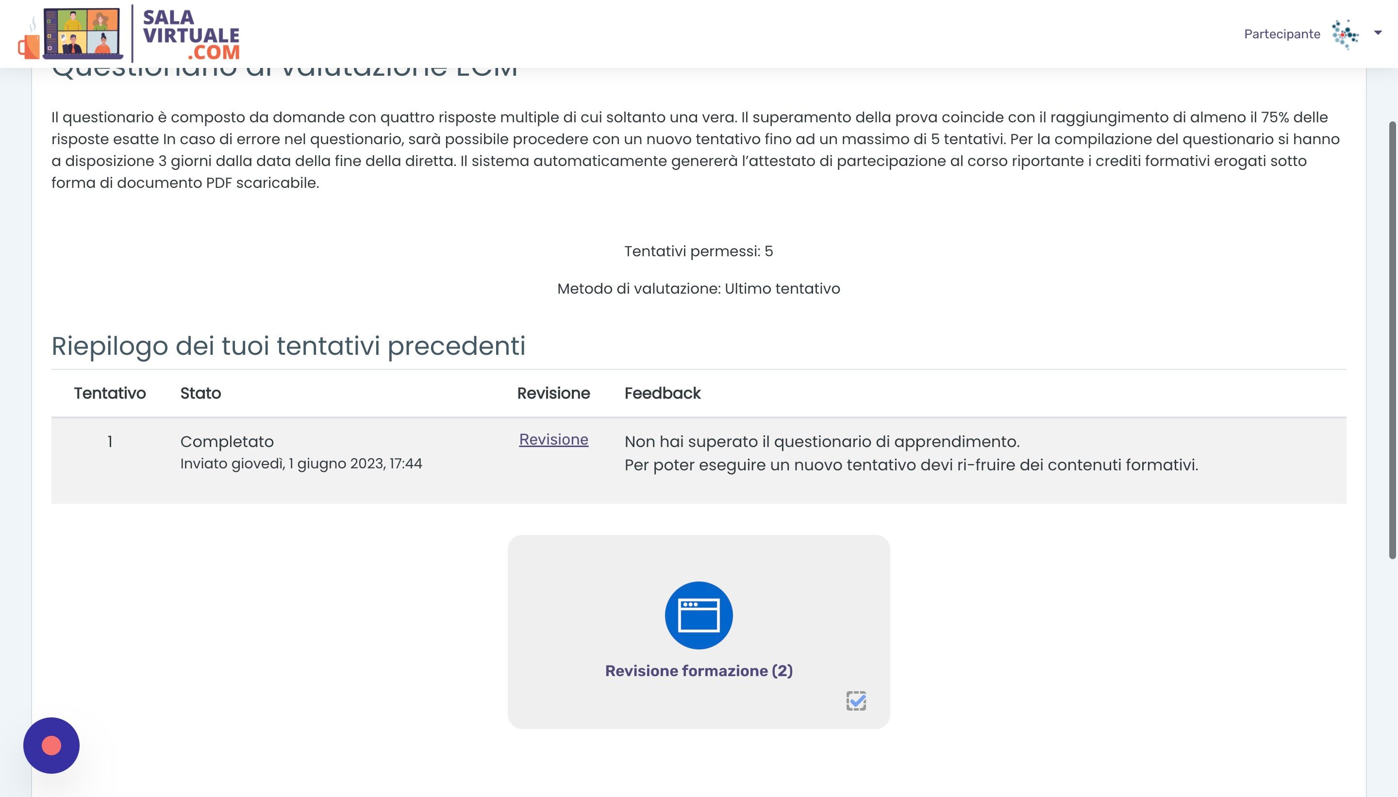 Screenshot of: Click here.
