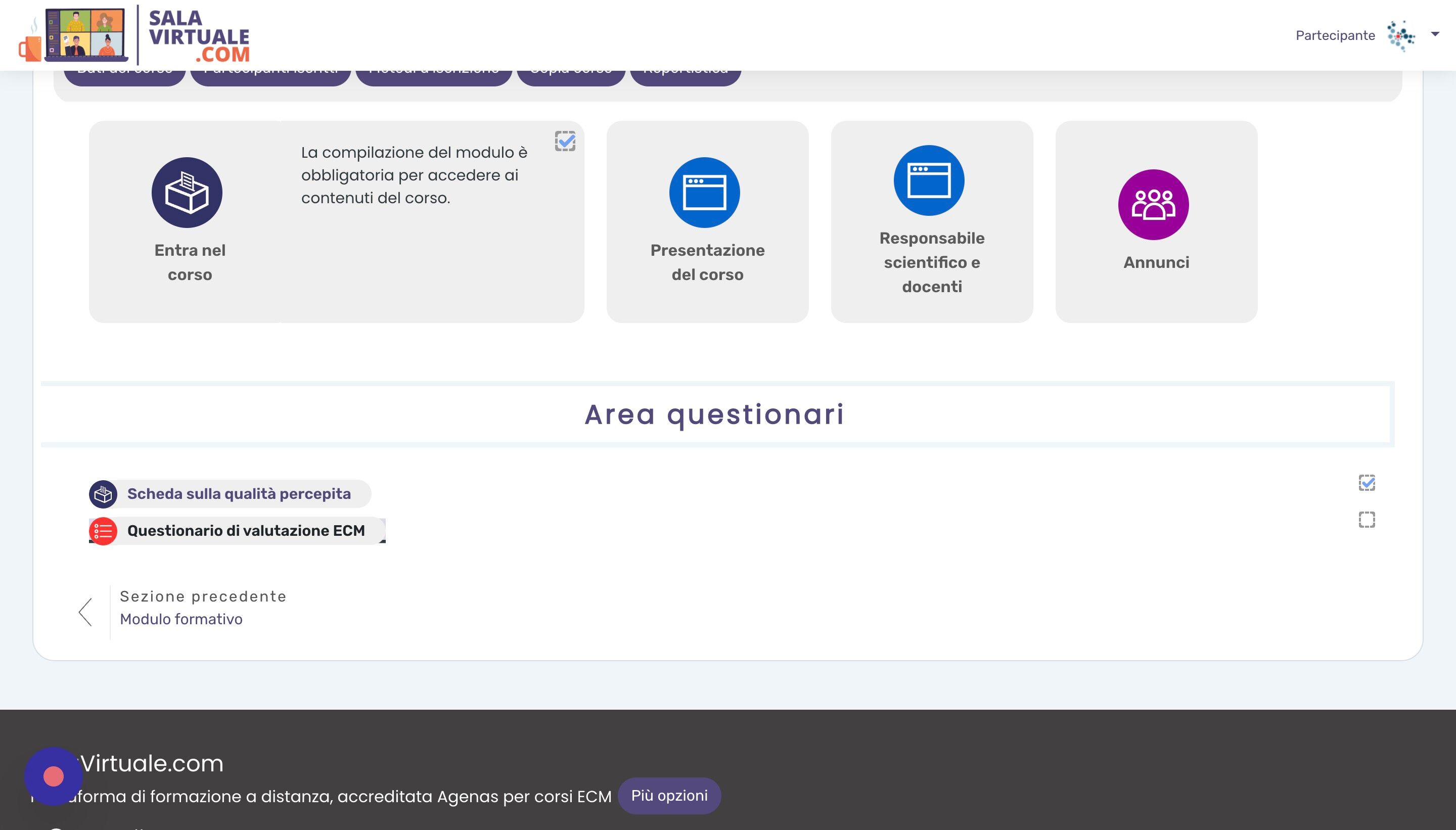 Screenshot of: E rientriamo in 