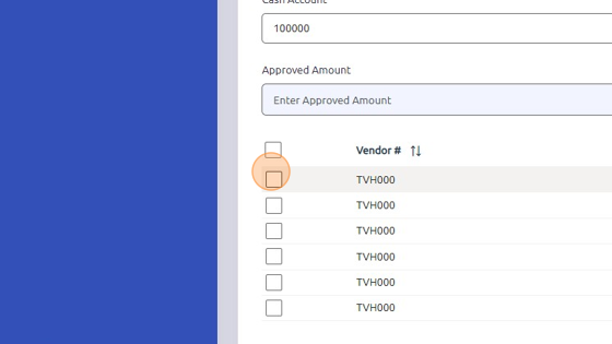 Screenshot of: Select invoice to pay.