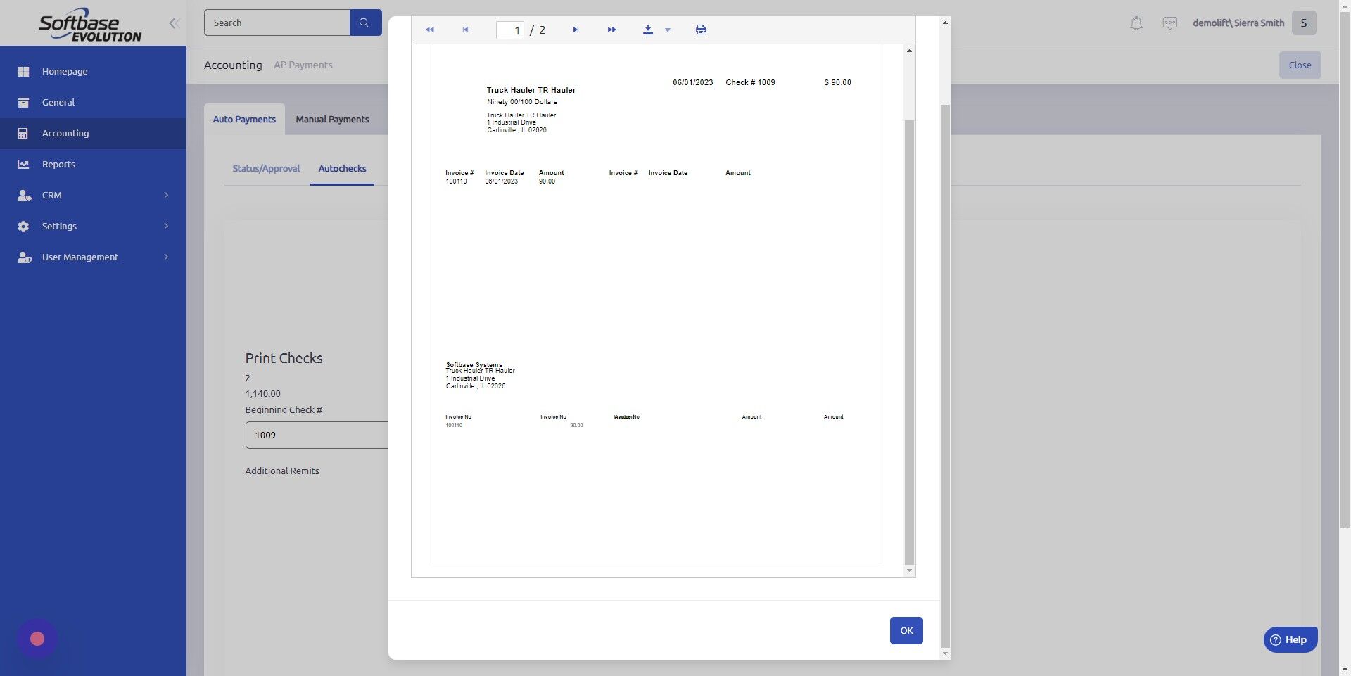 Screenshot of: Click "OK"