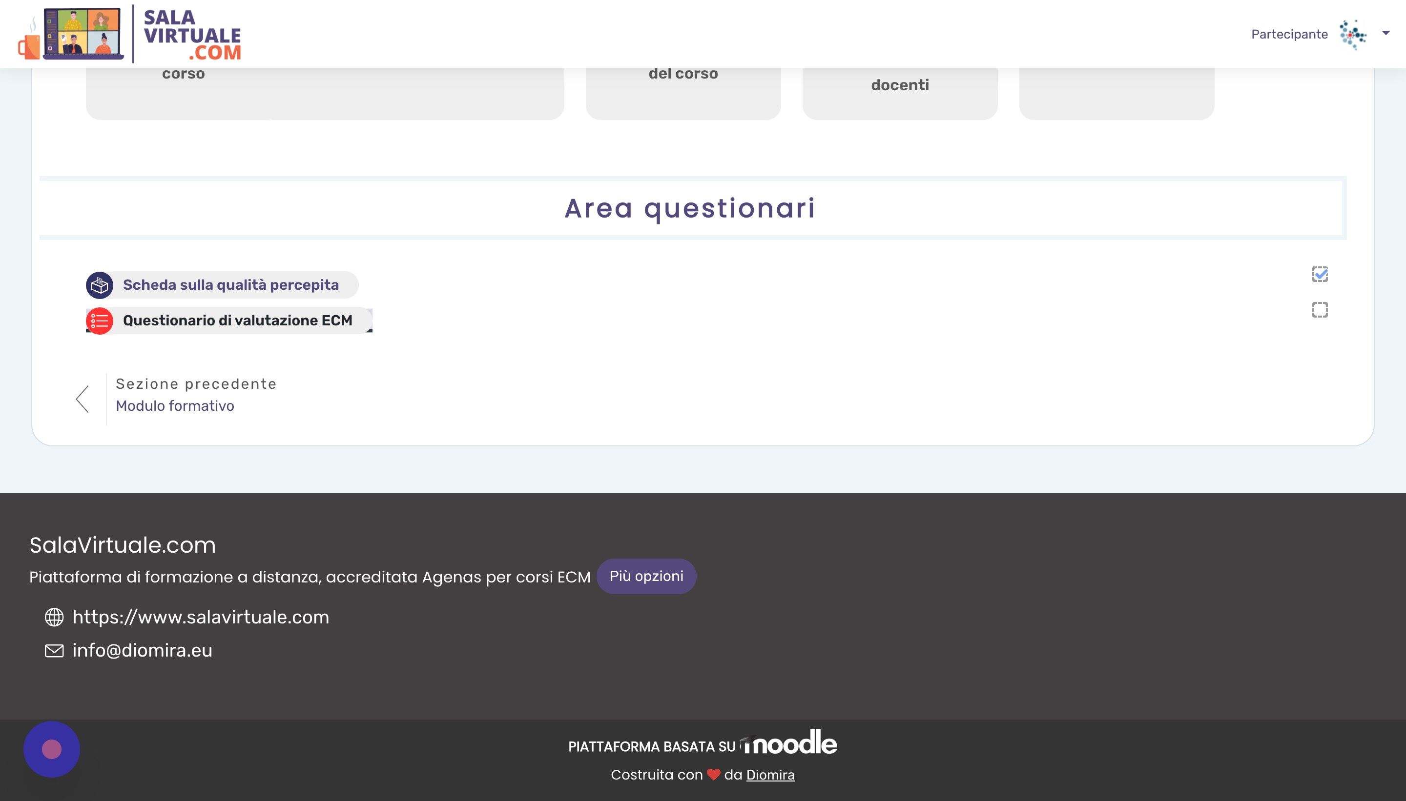 Screenshot of: Cliccare ora 