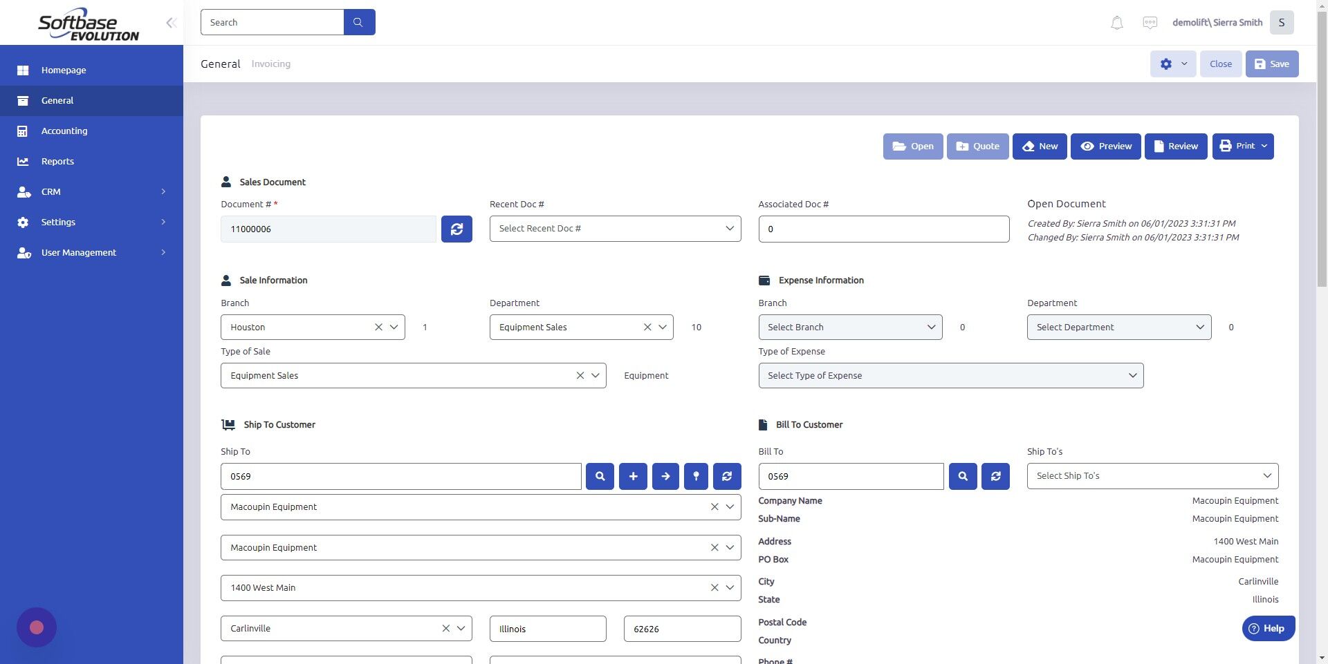 Screenshot of: Click "Review"