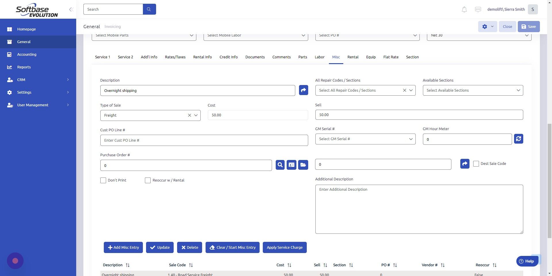 Screenshot of: Enter Cost - how much you spent on part.