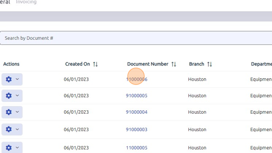 Screenshot of: Open work order. Packing slip can be printed from an in-process or completed work order.