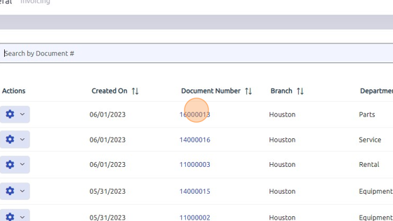 Screenshot of: Open existing work order or create new.