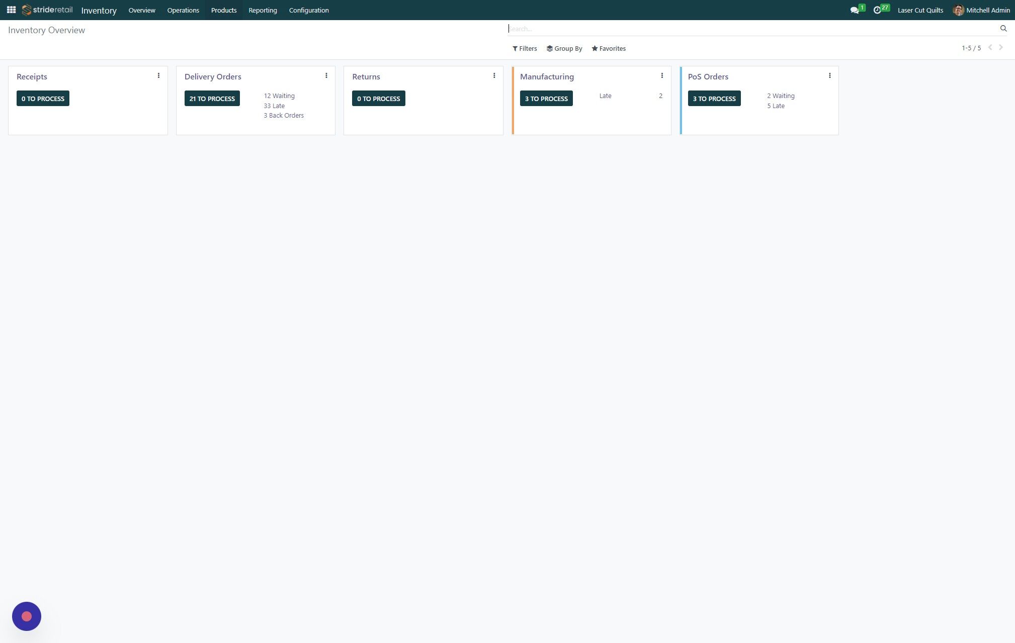 Screenshot of: In this example we will be going to the products page.