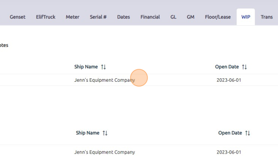 Screenshot of: To view the invoice of an order / quote, double click the document line item.