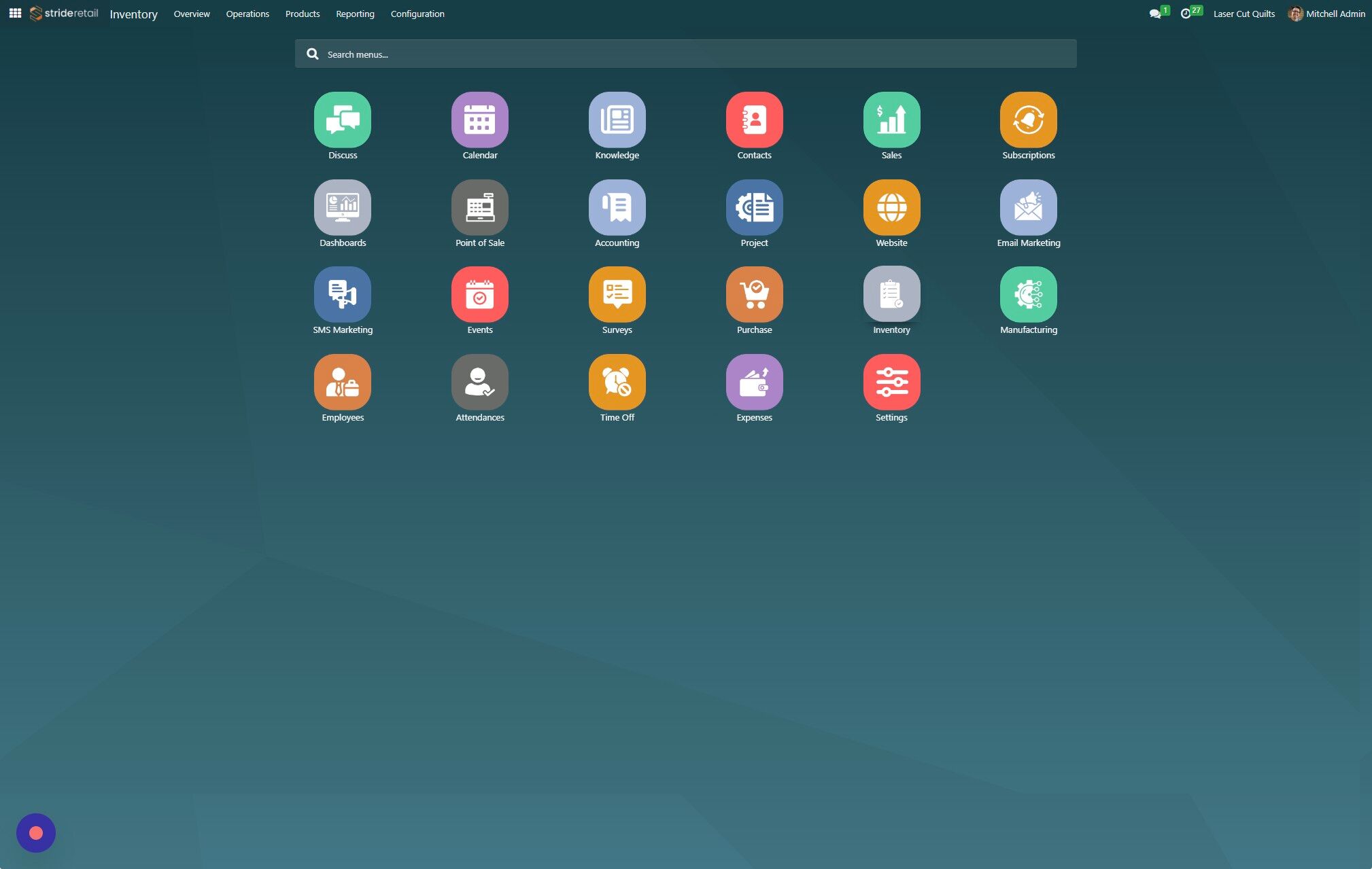 Screenshot of: Click any app