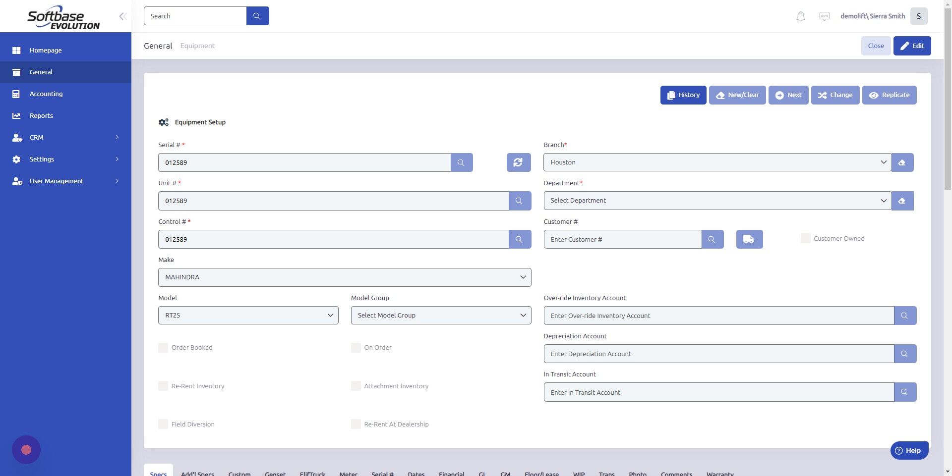 Screenshot of: Click "Edit" to enable changes.