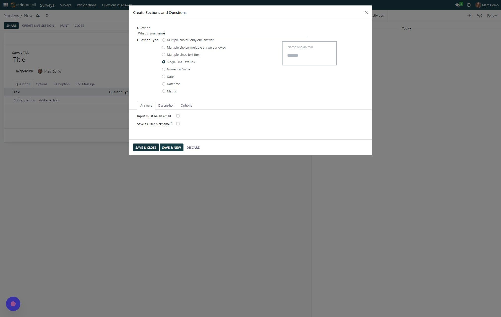 Screenshot of: Click "SAVE & CLOSE"