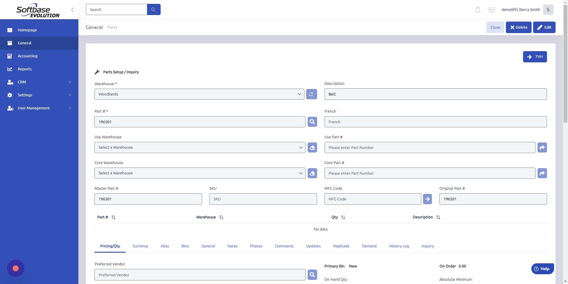 Screenshot of: Scroll down and open "Replicate" tab.