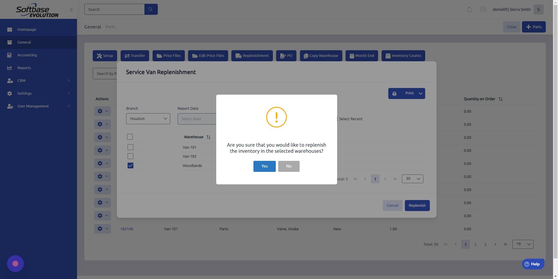 Screenshot of: Click "Yes"