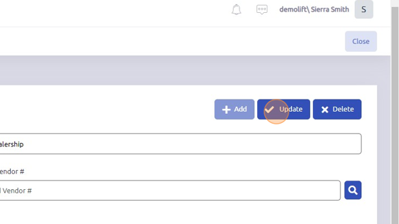 Screenshot of: Click "Update" to save Phase In Criteria.