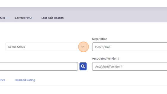 Screenshot of: Select Group from dropdown which you'd like to set up Auto Order.