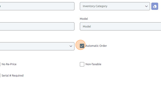 Screenshot of: Check "Automatic Order" box.