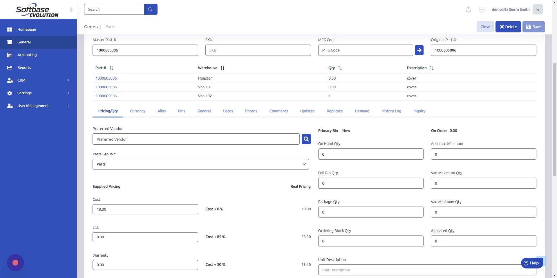 Screenshot of: Open "Alias" tab.