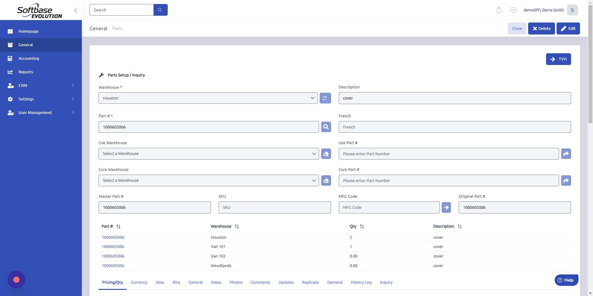 Screenshot of: Click edit.
