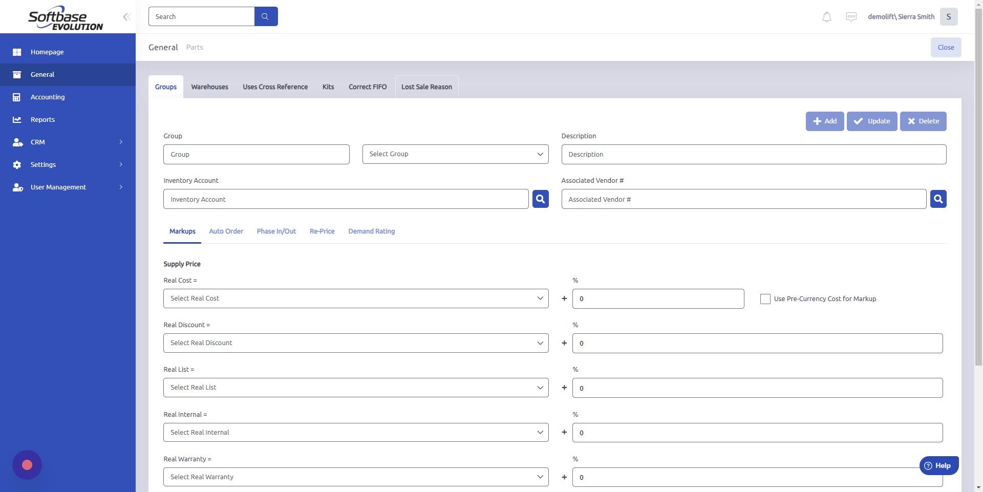 Screenshot of: Click "Lost Sale Reason"