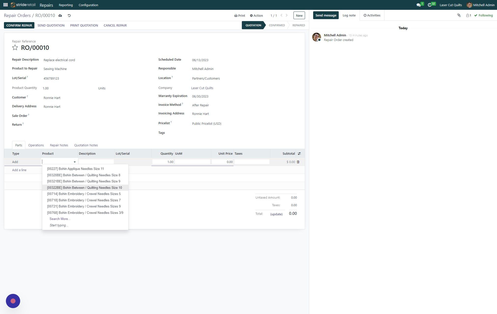 Screenshot of: 