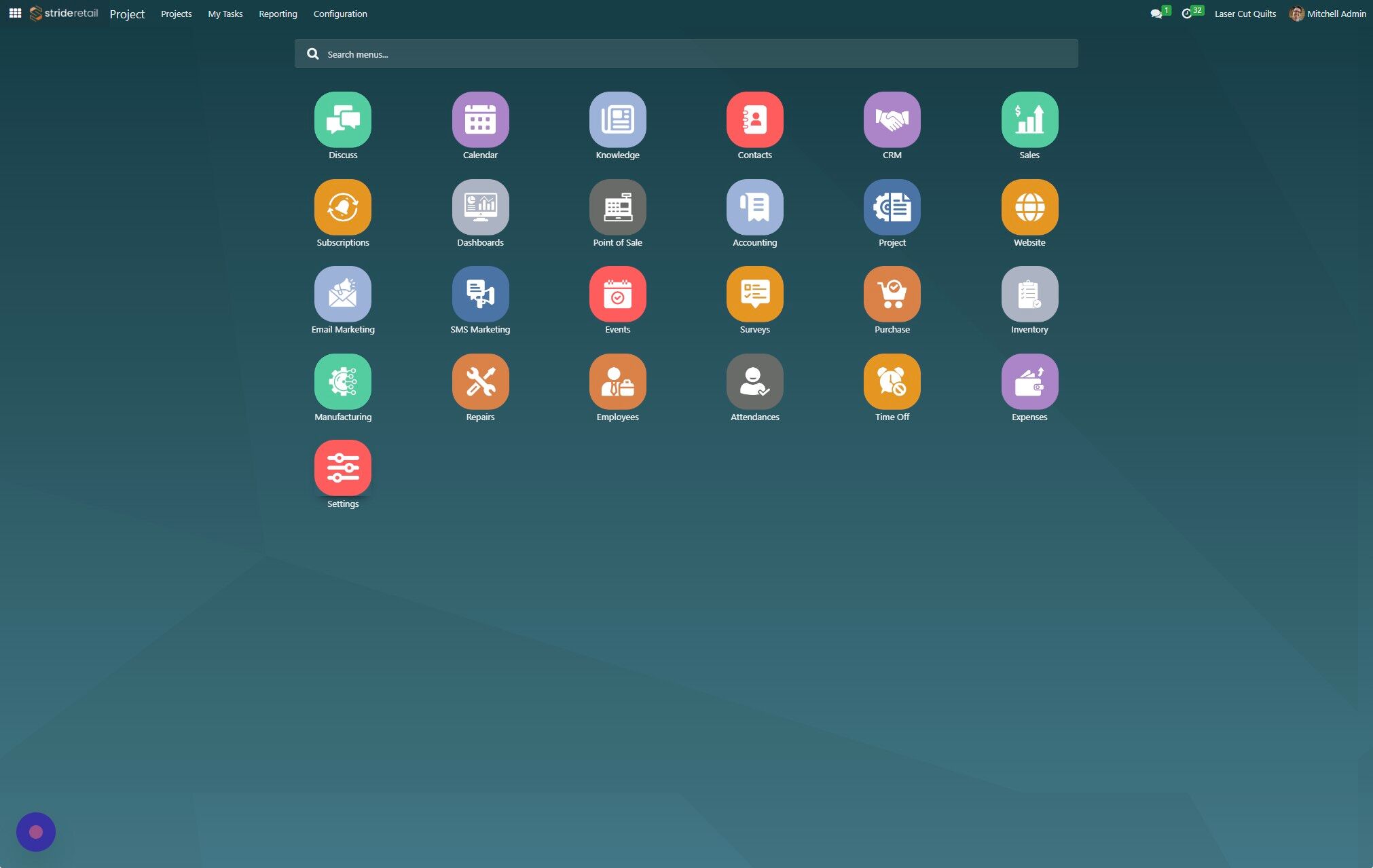 Screenshot of: Click the Settings icon.