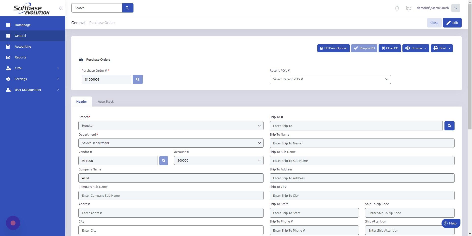 Screenshot of: Click edit.