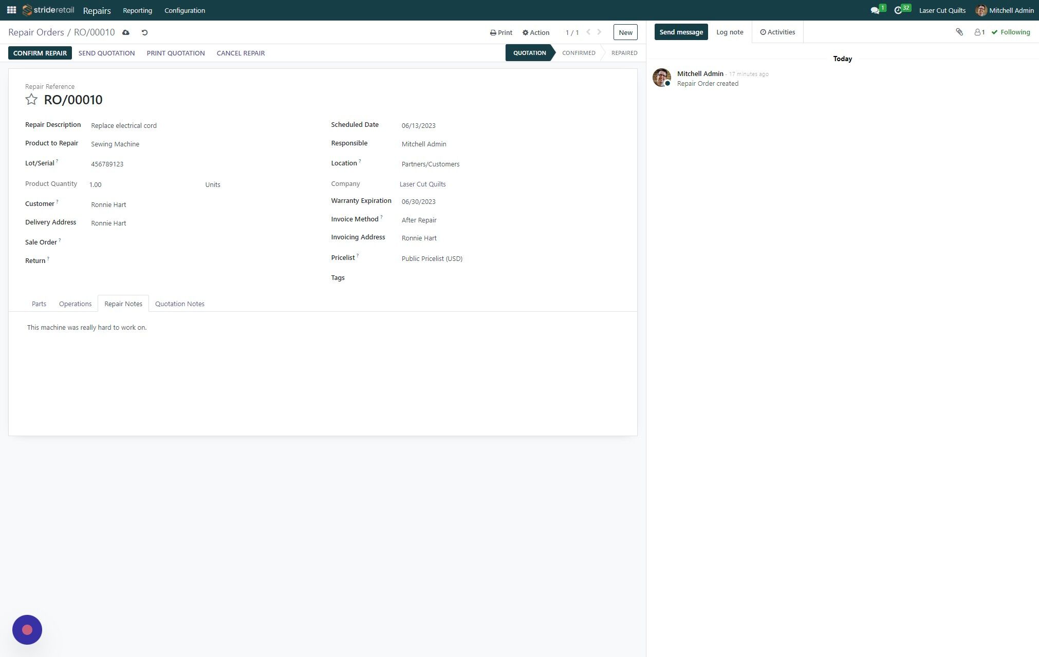 Screenshot of: 