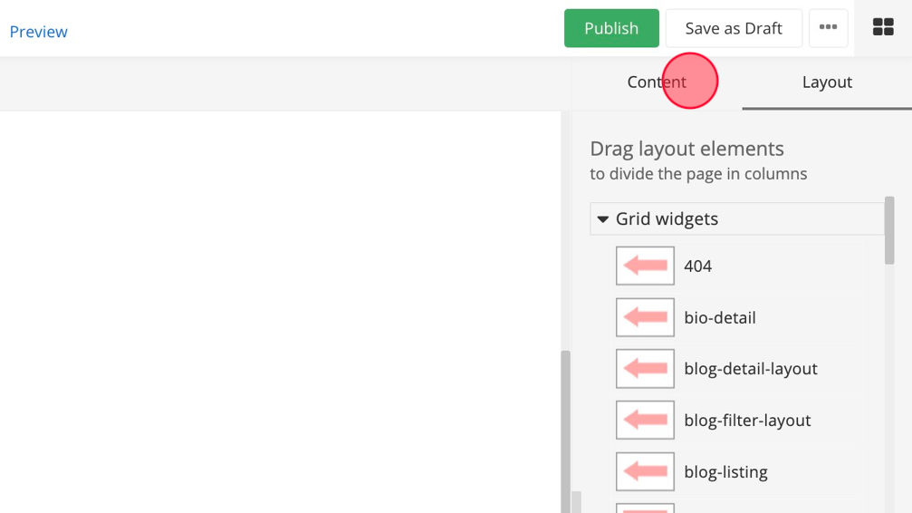 Screenshot of: Click